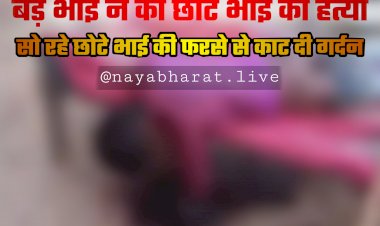 CG- बड़े भाई ने की छोटे भाई की हत्या: सो रहे छोटे भाई की फरसे से काट दी गर्दन.... संपत्ति को लेकर दोनों भाइयों में होता था विवाद.... छोटे भाई की पत्नी के चरित्र पर करता था शंका.... उसे भी मारने दौड़ाया.... फिर हुआ ये.....