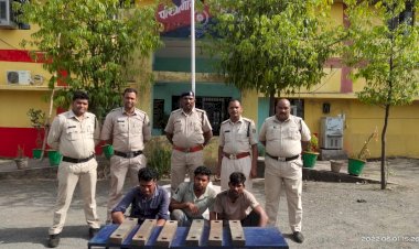 रेंकी पॉवर प्लांट में हैमर प्लेट चोरी करने वाले आरोपियों को हरदीबाजार पुलिस ने किया  गिरफ्तार.....