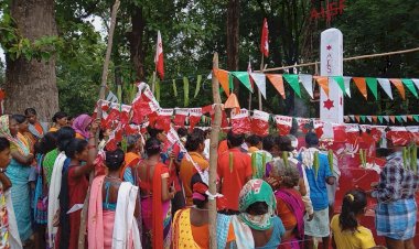 AISF के कार्यकर्ता रहे छात्र स्वर्गीय शंकर मरकाम की स्मृति अनावरण कर श्रद्धांजलि दी :- Aisf
