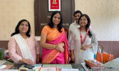 जिले की पहली एमडी पैथोलाजी गोल्ड मेडलिस्ट बनने पर कलेक्टर ने गोल्ड मेडल पहनाकर किया सम्मानित,दी शुभकामनाएं,देखे पूरी ख़बर....