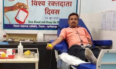 विश्व रक्तदाता दिवस पर सुकमा के जसराज जैन को सर्वाधिक रक्तदान करने के लिए किया जायेगा सम्मानित