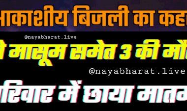 CG- दो मासूम समेत 3 की मौत BIG NEWS: आकाशीय बिजली का कहर... आकाशीय बिजली की चपेट में आने से दो मासूम की हुई मौत... परिवार में छाया मातम... एक ग्रामीण की भी मौत.... घर मे तीन तरफ गिरी आकाशीय बिजली.....