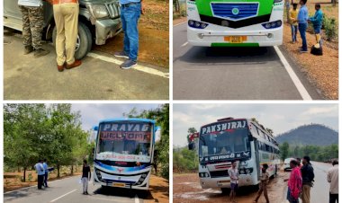 4 अंतर्राजीय बस पर बड़ी कार्यवाही