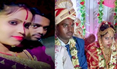 OMG! पति को लेकर चूड़ी खरीदने गई नई नवेली दुल्हन...फिर जो हुआ…फ़िल्मी स्टाइल में पति का हाथ छुड़ा फरार हुई पत्नी, लाल जोड़े में BF संग भागती दिखी, भरे बाजार में देखता रह गया 7 दिन का पति देखे Video…