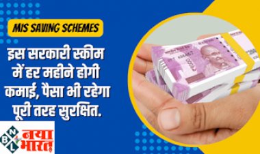 MIS Saving Schemes : इस सरकारी स्कीम में हर महीने होगी आपकी कमाई, अच्छे ब्याज के साथ पैसा भी रहेगा पूरी तरह सुरक्षित...