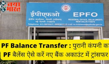 PF Balance Transfer : पुरानी कंपनी का PF बैलेंस ऐसे करें नए बैंक अकाउंट में ट्रांसफर...जाने पूरा प्रोसेस...
