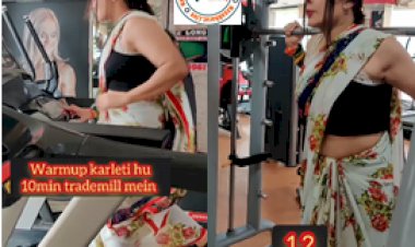 Viral Video: साड़ी में जिम करती है ये फिटनेस ट्रेनर, जिसे देख आप भी चौंक जाएंगे...