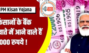 PM Kisan Yojana : बड़ी खबर ! किसानो के बैंक खातो में आने वाले है 2000 रुपये, जल्द निपटा ले  15 दिनों के भीतर ये कार्य....