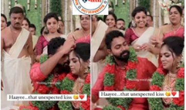 Groom Kisses Bride : मंडप में सिंदूर लगाते समय दूल्हे ने कर दी अजीब हरकत, शर्म से लाल हो गई दुल्हन- देखें वीडियो...