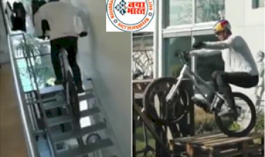 Great Balance on the Bike : साइकिल पर गजब का स्टंट देख लोग हो गए हैरान, नेटीजंस ने किए मजेदार कमेंट...इंटरनेट पर वीडियो ने मचाया धमाल...
