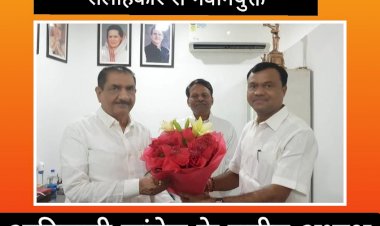 राज्यसभा सांसद,एस. सी. विभाग के चेयरमैन व राहुल गांधी जी के सलाहकार से नवनियुक्त आदिवासी कांग्रेस के राष्ट्रीय अध्यक्ष और उपाध्यक्ष ने की मुलाकात....