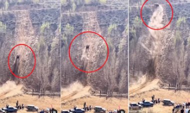 Off-Roading Stunt Viral: अपनी आंखों पर नहीं होगा यकीन, एक बार में सीधे खड़े पहाड़ पर चढ़ा मॉन्स्टर ट्रक...वीडियो ने सभी को किया हैरतअंगेज..