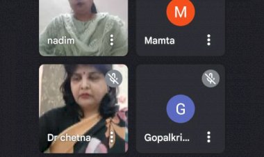 सहायक  क्षेत्रीय कार्यलय ARO. DAV. SCHOOL CG ZONE -F की बचेली द्वारा प्राप्त  वाट्सअप संदेश अनुसार कार्य शाला सहकर्मी कार्यक्रम मोड पर गूगल मीट के माध्य्म से दिनांक 18/07/2022 को 11.30 बजे से कार्यक्रम आयोजित किया गया