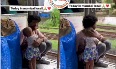 Mumbai Local Train: अपने पिता को फल खिलाती छोटी बच्ची का क्लिप वायरल, देखें दिल छू लेने वाला वीडियो...