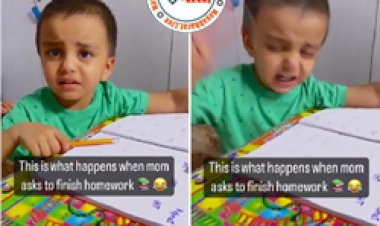 Viral Video: मासूम पढ़ाई के जबरन वाले बोझ से इस कदर हो गया  परेशान, कि पढाई  के दौरान मां से बोल गया ये; देखें वीडियो...