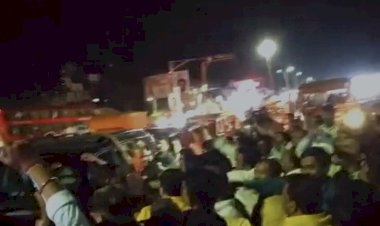 विधायक के काफिले पर हमला : वाहन में तोड़फोड़...कार का शीशा टूटा...विधायक की गाड़ी पर हमला…बाल बाल बचे विधायक…