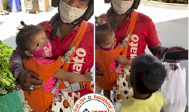 Viral Video : अपने दो मासूम बच्चों को साथ लेकर फूड डिलीवरी करती ये महिला, Video देख भावुक हुई पब्लिक...