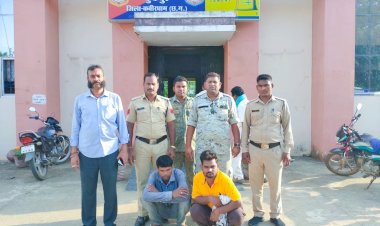 13 नग भेंड के साथ चोरी के दो आरोपी चढ़े कुकदुर पुलिस के हत्थे ।