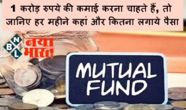 SIP Mutual Fund : 1 करोड़ रुपये की कमाई करना चाहते हैं, तो जानिए हर महीने कहां और कितना लगाये पैसा?