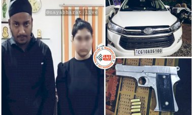 CG- रात 1 बजे चेकिंग: युवती ब्वॉयफ्रेंड के साथ पकड़ाई... पुलिस को कार से मिली पिस्टल... दूसरी गाड़ी इनोवा से 20 लाख रुपए बरामद... आधी रात नाईट गश्त करने निकलीं SSP... देखें तस्वीरें....