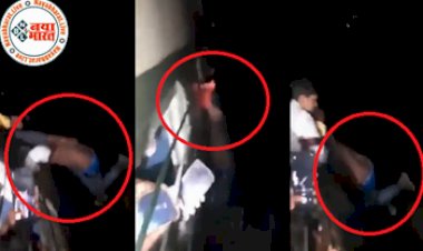 Mobile Thief Viral Video: मोबाइल चोर को यात्रियों ने ट्रेन से रखा लटकाए, फिर खिड़की से अंदर खींच कर दी सजा, देखे पूरा  वीडियो...