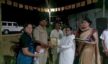 प्रजापिता ब्रम्हा ईश्वरीय विश्वविद्यालय ध्यान केंद्र में आज देवियों की झांकी कार्यक्रम के आयोजन  का शुभारंभ किए एसडीओपी - अनिल विश्वकर्मा