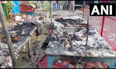 Durga Puja Pandal Fire In Bhadohi :दुर्गा पंडाल में लगी आग,6 लोगों की मौत ,50 से अधिक लोगों की हालत गंभीर, आधा सैकड़ा से अधिक झुलसे….मची भगदड़…देखे PHOTO और VIDEO….