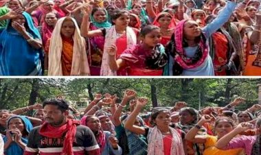 अवैध शराब की बिक्री को लेकर मस्तूरी थाना क्षेत्र के ग्राम पंचायत लावर की महिलाओं ने किया कलेक्ट्रेट का घेराव पढे पुरी खबर