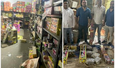CGST का बड़ा एक्शन: जंगल में बने गोदाम से 10 करोड़ के अवैध पटाखे बरामद, ट्रैक्टर से रेड करने पहुंची थीं टीम, 21 गोदाम सील, 50 लाख नगद भी बरामद....