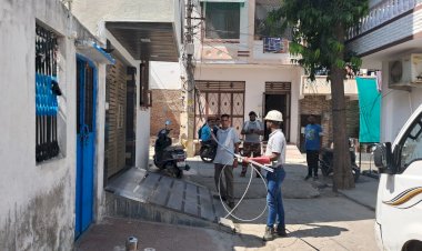 वार्ड नंबर 43 में विद्युत तार टूटा, बड़ा हादसा टला