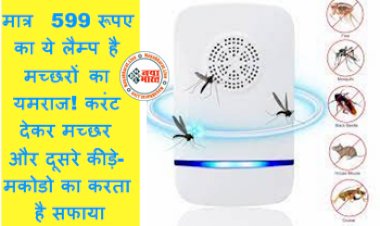 Mosquito Killer Machine Price: मात्र 599 रूपए का ये लैम्प है मच्छरों का यमराज! करंट देकर मच्छर और दूसरे कीड़े- मकोडो का करता है सफाया...जानिए इसकी डिटेल्स...