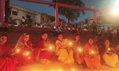 समग्र ब्राह्मण मातृशक्ति परिषद् ने किया दीप दान.…