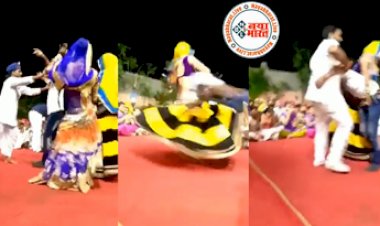 Girl Dance Video: हाहाकारी डांस दिखा रही थी महिला, फिर स्टेज पर डांसर ने लड़के को ऐसा नचाया कि चक्कर आ जाए...देखें अनोखे डांस का वीडियो...