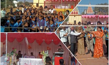 SP अंकिता शर्मा ने बॉलीबाल मैच का किया शुभारंभ....