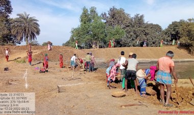 ग्रामीणों को गांवों में ही मिल रहा काम: कोरबा जिले के 53 हजार से अधिक ग्रामीण मनरेगा कार्य में संलग्न.....