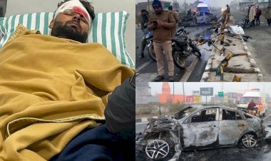 Rishabh Pant Accident: क्रिकेटर ऋषभ पंत की गाड़ी का एक्सीडेंट... डिवाइडर से टकराई कार... कार में लगी भीषण आग… पैर में गंभीर चोट... शरीर पर कई जगह जख्म... अस्पताल में भर्ती…..