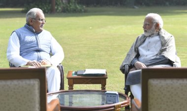 CM भूपेश ने की PM मोदी से मुलाकात: तकरीबन एक घंटा हुई चर्चा... इन मुद्दों पर हुई बात... देखें तस्वीरें.....