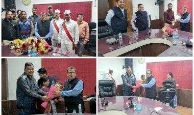 कलेक्टर संजीव झा ने अधिकारी-कर्मचारियों को दी नववर्ष की बधाई व शुभकामनाएं, बोले- नववर्ष में नए संकल्प के साथ जन समस्याओं के निराकरण के लिए करें कार्य.....