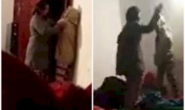 खौफनाक VIDEO: छात्रा की बेरहमी से पिटाई... जूठे बर्तन न धुलने पर टीचर ने स्टूडेंट का दबाया गला... जमकर थप्पड़ ही थप्पड़ जड़े... देखें वीडियो.....