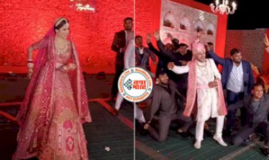 Bride Groom Video: शादी में दूल्हा-दुल्हन ने  'पतली कमरिया' गाने पर किया ऐसा डांस, जिसे देख लोग भी खूब चिल्लाने लगे, अदायें ऐसी की दिल दे बैठे लोग- देखें वीडियो...