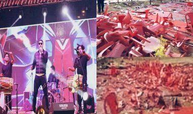 CG- बॉलीवुड सिंगर सुखविंदर के कार्यक्रम में जमकर हंगामा: झुमका जल महोत्सव में दिखा अजब नजारा... उपद्रवियों ने तोड़ी सैकड़ो कुर्सियां... Instagram पर भेजे तोड़फोड़ के VIDEO पर पुलिस का एक्शन... परिजन करेंगे नुकसान की भरपाई.....