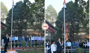 संचालक सौमिल रंजन चौबे ने जनसम्पर्क संचालनालय में राष्ट्रीय ध्वज फहराया