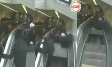 The whole person got inside the accelerator : सीढ़ियों पर पैर रखते ही एक्सेलेटर के अंदर समा गया पूरा इंसान, उसके बीच में घुसता चला गया शख्स, फिर जो हुआ देख खिसक जाएगी पैरों तले जमीन- देखें वीडियो...