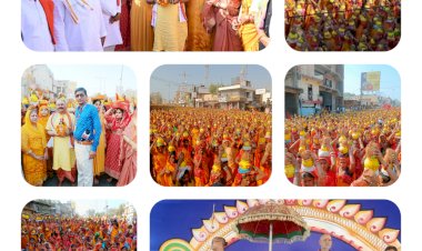 CG:बेमेतरा मुख्यालय विधायक निवास में भागवत कथा26 से.2 फरवरी तक..पहला दिन भव्य शोभायात्रा निकाला गया ...11 हजार से ज्यादा महिलाएं कलश यात्रा निकाले जो बेमेतरा जिले में पहले बार भव्य कलश यात्रा