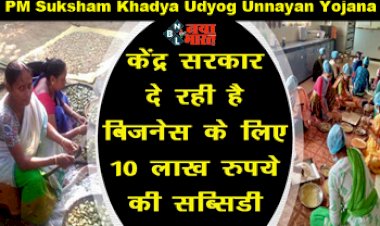 PM Suksham Khadya Udyog Unnayan Yojana : बड़ी खुशखबरी! केंद्र सरकार दे रही है बिसनेस के लिए 10 लाख रूपए की सब्सिडी, जाने कैसे उठाये योजना का लाभ...