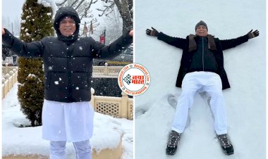 CM भूपेश ने उठाया बर्फबारी का लुफ्त VIDEO: कश्मीर में बर्फ से खेलते नजर आए मुख्यमंत्री... बर्फ में लेटकर खिंचाई तस्वीर... देखें वीडियो....