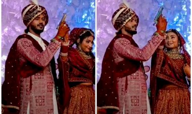 Bride Groom Firing Video: स्टेज पर दूल्हा-दुल्हन ने तान दी बंदूक... की ताबड़तोड़ फायरिंग... थर्राया माहौल... फिर जो हुआ... देखें वीडियो.....