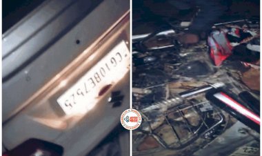 CG- युवक की दर्दनाक मौत: बर्थडे पार्टी में जा रहे थे 3 दोस्त... बाइक को टक्कर मारने के बाद पलटी कार... एक की मौत... तीन घायल....