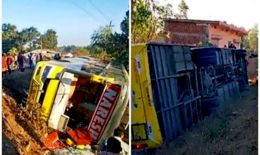 CG News: अयोध्या से रायपुर आ रही तीर्थयात्रियों से भरी बस पलटी... 14 तीर्थयात्री घायल... बच्ची समेत चार की हालत गंभीर.....