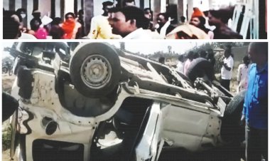 CG News: 2 बारातियों की मौके पर ही दर्दनाक मौत, बारात से लौट रही तेज रफ्तार स्कॉर्पियो पलटी, 6 की हालत गंभीर, शादी की खुशियों के बीच पसरा मातम.....